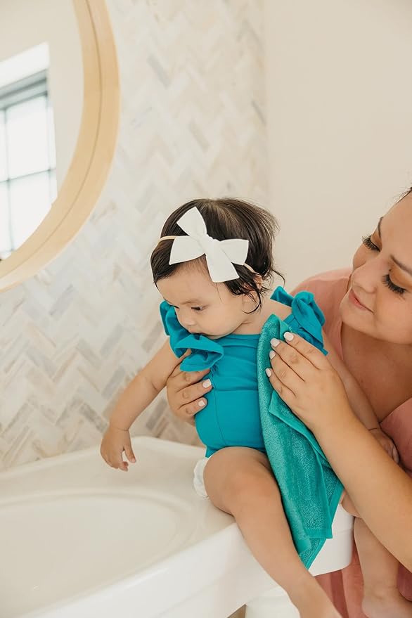 Copper Pearl 6 Ultra Soft Baby Bath Washcloths Premium Large Soft Rory 11" x 11" Towels