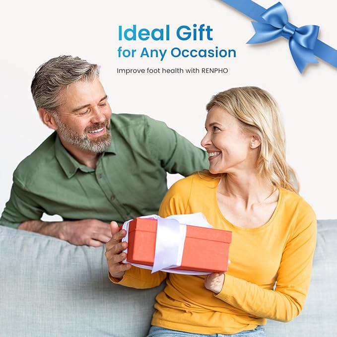 RENPHO Foot Massager Machine with Heat [2026 Upgraded], Shiatsu Foot Massager for Plantar Fasciitis, Christmas Gifts for Women, Cordless Control, Knead Away Fatigue, Soothe from Sole, BN