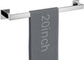 LANC 20-Inche Silver Towel Bars for Bathroom Wall Mounted Chrome Polished Bath Towel Racks Total-22” Towel Rods Stainless Steel Towel Rails for Lavatory Towel Holder Towel Hanger, A8804CP-5P1