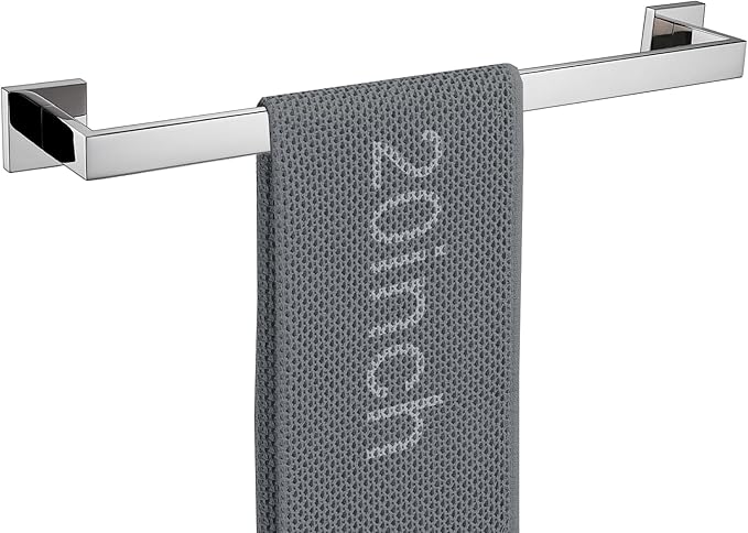 LANC 20-Inche Silver Towel Bars for Bathroom Wall Mounted Chrome Polished Bath Towel Racks Total-22” Towel Rods Stainless Steel Towel Rails for Lavatory Towel Holder Towel Hanger, A8804CP-5P1
