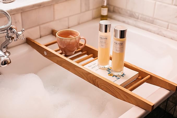 NEOM Real Luxury Bath Foam, 6.76 fl oz | Lavender, Jasmine & Rosewood | Coconut & Almond Oil| 100% Natural Fragrance | Essential Oil | Scent to De-Stress| Vegan & Cruelty Free