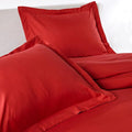 PeachSkinSheets 1500tc Level of Softness Soft Cooling Duvet Cover Set | King/Cali King Size - Red Velvet