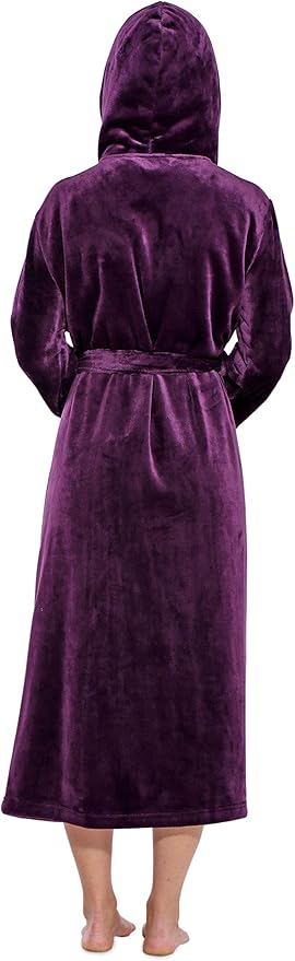 Turquaz Oversize Plush Robes For Women, Soft Warm Fleece Bathrobe for Women