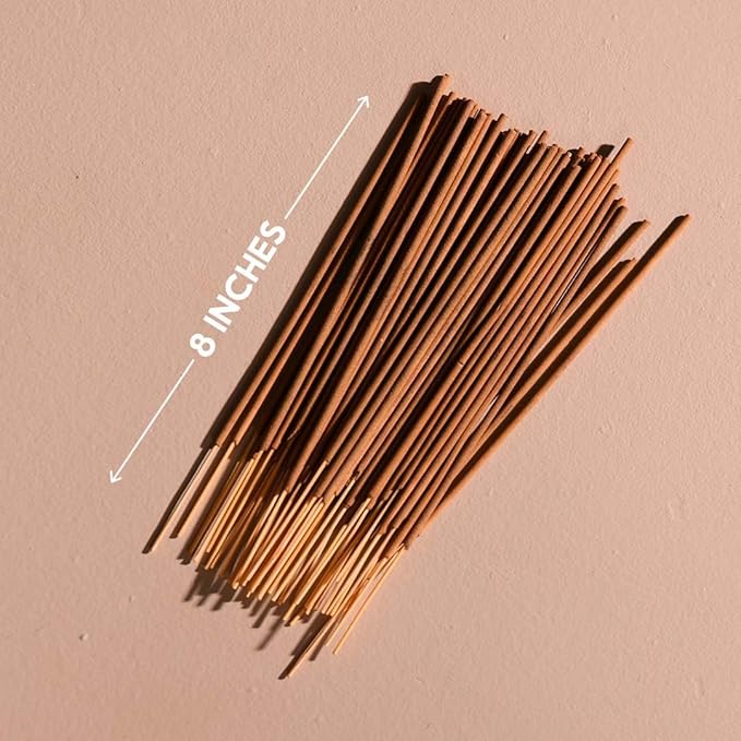 Folkulture Incense Sticks | Set of 120 Insence-Sticks with Holder for Relaxation |Pine & Cedar Incense| Organic, Slow Burning & Non Toxic Inscents | Luxe Woody Fragrances for Meditation