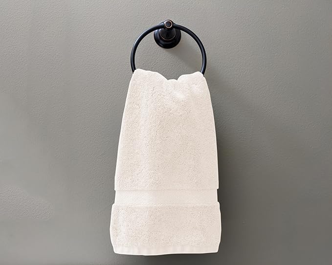 Delara 100% Organic Cotton Towels 650 GSM Plush Feather Touch Quick Dry Hand Towel, Pack of 24 GOTS Certified, Oeko-Tex Green Certified, Organic Cotton Hand Towel, 20"X30"