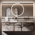 52in Bathroom Vanities Set - Bathroom Vanity with Sink, Tall Storage, Smart Defogging Mirror, Integrated Sink & 2 Large Drawer | Floating Cabinet