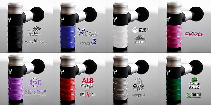 The Therapeutic Mini Massage Pistol with Portable Carrying Case, 4 Massage Speeds, 6 Colors | Fast USB Type C Charging | Massage Tool for Pain Relief | Stylish and Powerful Massage Gun