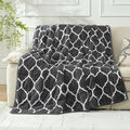 Wemore Sherpa Fleece Weighted Blanket for Adult, 20 lbs Dual Sided Cozy Fluffy Heavy Blanket, Ultra Fuzzy Throw Blanket with Soft Plush Flannel Top, 60 x 80 inches, Morocco Grey on Both Sides
