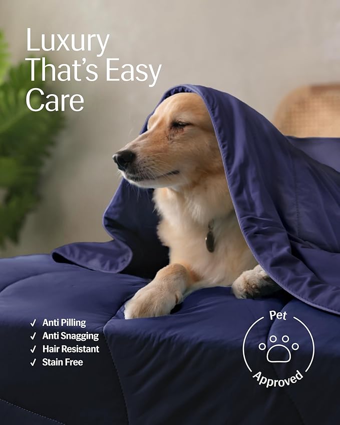 REST® Evercool® Cooling Comforter, Twin/Twin XL, Blanket for Hot Sleepers, All Season Bedding to Keep Cool for Night Sweats, Breathable Lightweight Blanket, 68"x90" Inches, Midnight Blue