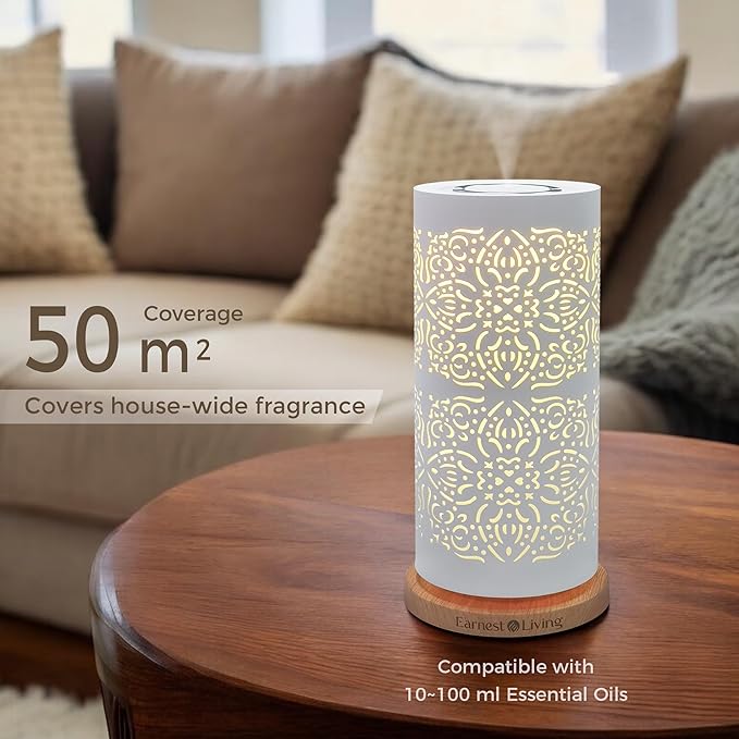 Earnest Living Waterless Diffuser 100ml Nebulizing Diffusion System for Studio Home Office Hotel Spa