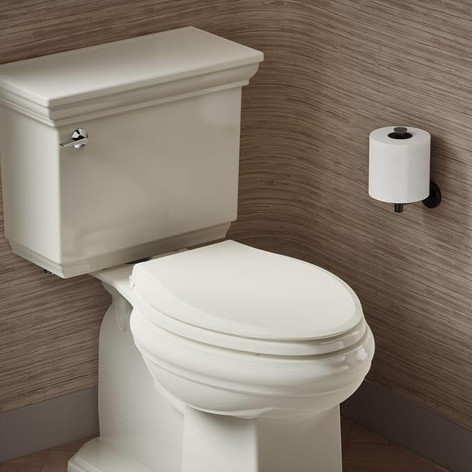 KOHLER CACHET® Nightlight Soft Close Toilet Seat Elongated, ReadyLatch®, Grip-Tight Hardware, Biscuit