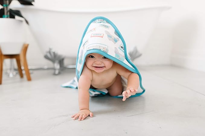 Copper Pearl Premium Knit Hooded Bath Towel with Terry Cloth Interior Bruno