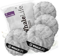 Loofah Sponge Bath Sponge for Women Men 4 Pack (Gray Rough Surface)