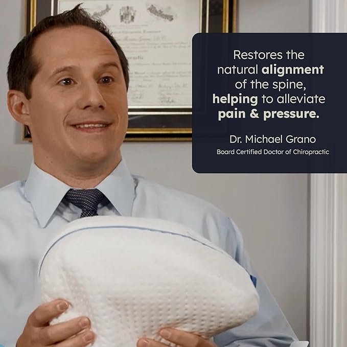 Contour Legacy Cool Leg & Knee Foam Support Pillow for Side Sleepers Soothing Relief for Back, HIPS, Knees, Joints, Nerves & Muscles (2 Pack, Cooling)