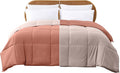 Modern Threads Down Alternative Reversible Comforter Dark Rose/Pink Queen