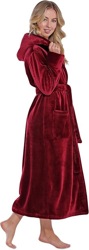 Turquaz Oversize Plush Robes For Women, Soft Warm Fleece Bathrobe for Women