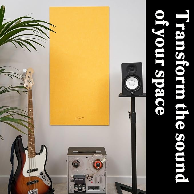 Acoustic Panels, 4 Pack ROOM KIT, Large, 46" x 23", Mid Grey