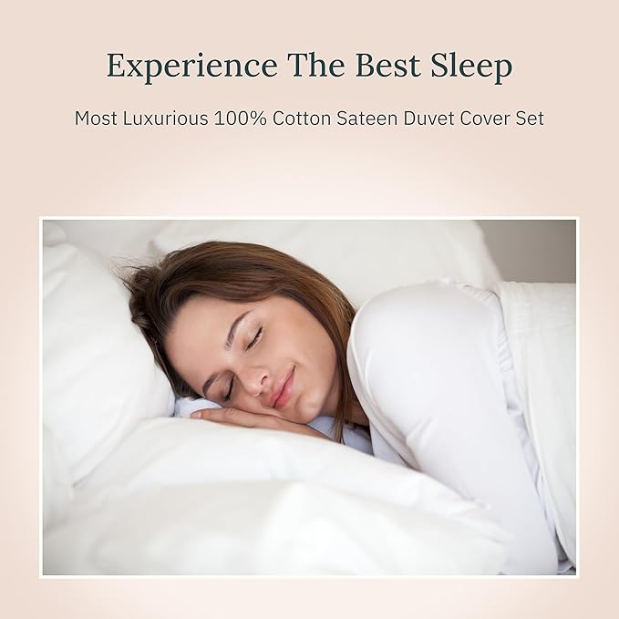 California Design Den 3 Pc Full/Queen Size Duvet Cover Set - Winner Good Housekeeping Best Bedding Awards 2025, 400 Thread Count Sateen, 100% Cotton Duvet Cover Queen,Button Closure, Corner Ties -Grey
