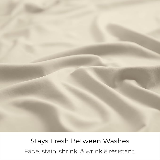 Mellanni Bed Skirt Twin Size - Bed Skirting - 15-Inch Tailored Drop Pleated Dust Ruffle - Hotel Luxury Bedding - Wrinkle, Fade, Stain Resistant - 1 Bedskirt (Twin, Golden Ivory)
