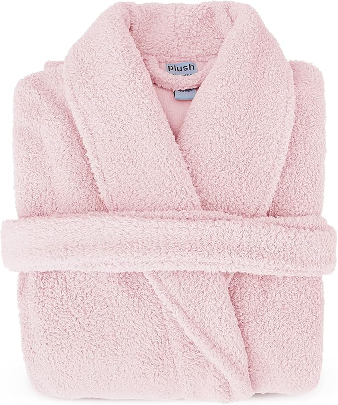 Plush Microfiber Fleece Robe | Super Soft & Warm | Lightweight | Full Length