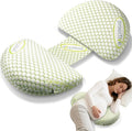 Memory-Foam Pregnancy Pillow for Sleeping - Upgrade Material Maternity Pillow for Pregnant Women - Quality Cooling Travel Wedge Pillow for Back, Belly, and Hip Relief, Gifts for Pregnant Women