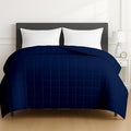 HomeSmart Weighted Blanket King Size 40 lbs, Heavy Weighted Blanket, Also Fits California King Beds, Soft Breathable Fabric, Navy