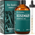 SU JUABA 4 Fl Oz Rosemary Essential Oil, 100% Pure Natural Aromatherapy Oil for Hair Growth, Skin, Nourish Scalp - 118ML