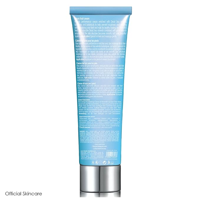Premier Dead Sea Luxury Foot Cream treatment for dry cracked Skin, Smooth and Soften Dry, rough, Cracked Itchy Skin for Healthy Feet, light and quick absorbing. 4.2 fl.oz