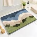 Bath Mat Non-Slip,Super Absorbent Rug & Dirt Trapper, Machine Washable Mat, Soft and Plush mats for Kitchen Bathroom Bedroom LivingRoom Indoor and Outdoor