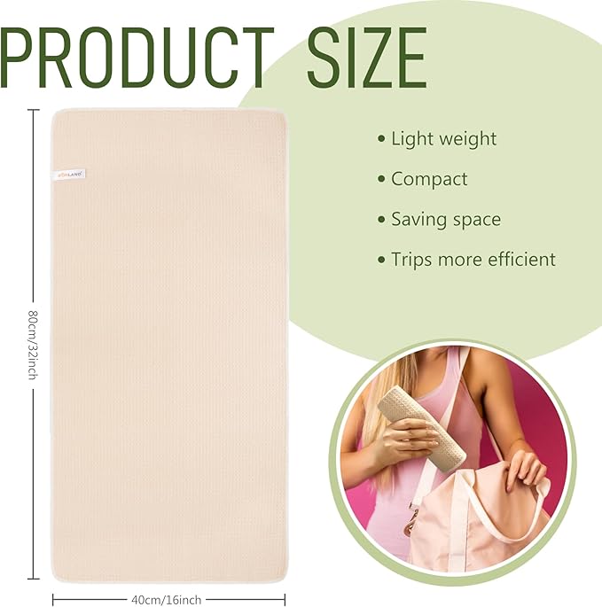 SUNLAND Microfiber Sports Workout Towels Fast Drying Fitness Sweat Towels for Men & Women Lightweight Multi-Purpose Gym Exercise Towel