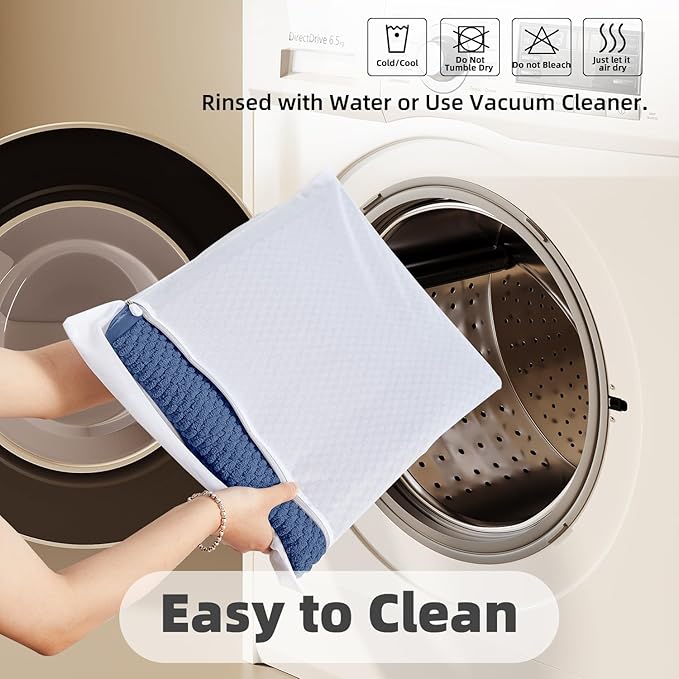 Bathroom Rugs Non Slip Washable, Super Absorbent Thin Bath Mat Quick Dry Low Pile Bathroom Rug, Navy Blue 24"x47"