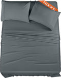 Utopia Bedding Queen Bed Sheets Set - Pack of 10 Sheet Sets - Perfect for Spa, Hotel, & Guest Bedroom - Brushed Microfiber - Shrinkage and Fade Resistant - Easy Care (Grey)
