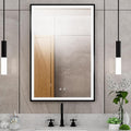 DreamLine Brilliance 36 in. H x 24 in. W Rectangular Light-up Mirror, Matte Black