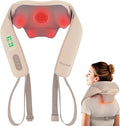 Cordless Neck and Shoulder Massager, Graphene Heating, Upgraded Shiatsu Back Massager Pillow for Neck, Shoulder