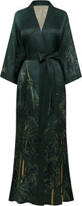 PRODESIGN Kimono Robe for Women - Long Satin Sleepwear Silky Kimono Cover-Up Nightgown Japanese Bathrobe Loungewear Blouse