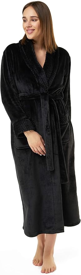 Turquaz Oversize Plush Robes For Women, Soft Warm Fleece Bathrobe for Women