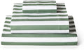 Mellanni Twin XL Sheets Set - 3 PC Iconic Collection Bedding - Hotel Luxury, Extra Soft, Cooling Bed Sheets - Wrinkle, Fade, Stain Resistant (Twin Extra Long, Oxford Stripe Sage)