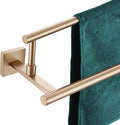 KOKOSIRI Towel Bars 36-Inch Bathroom Towel Holder Champagne Bronze Double Bath Towel Racks Wall Mounted Stainless Steel B5009CPG-L36