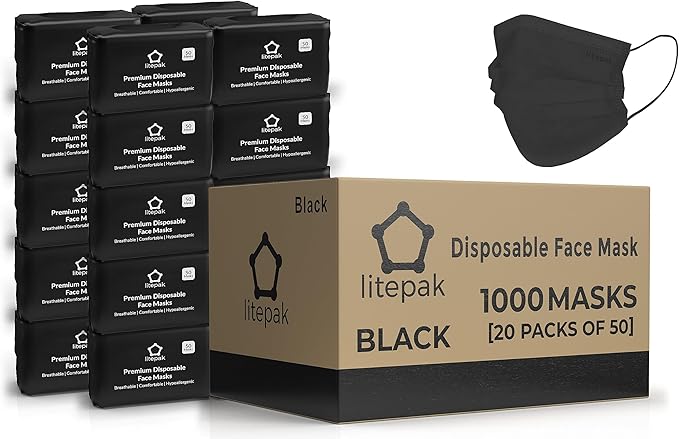 Disposable Face Masks - 1,000 PCS - for Home & Office - Breathable & Comfortable Filter