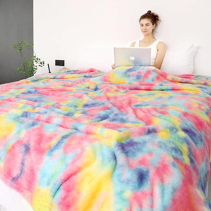 Fleece Throw Blanket Cozy Soft Lightweight Throw Blankets Warm Plush Colorful Fall Blankets and Throws Couch Sofa Bed Camping Travel Picnic Outdoor Blanket Bedding Kid Baby Boys Girls Adults