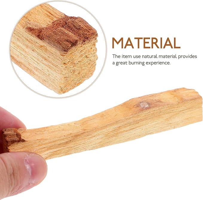 Purifying Holy Wooden Incense Sticks for Meditation Yoga Stress Relief Smudge Stick with Natural Aromatic Fragrance Compact Santo Incense for Home and Office Relaxation