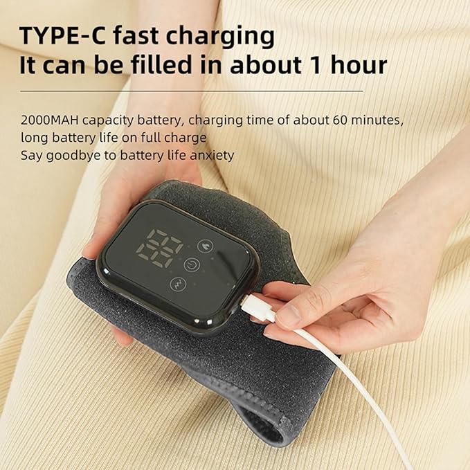 2PCS Naxir Foot Revive Massager, Portable Triple Method Ankle Wrap with 3 Vibration Modes