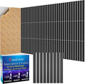 8 Pack 2-Layer Large Soundproof Wall Panels, 15.7 x 15.7 x 0.43 in Sound Proof Foam Panels for Walls, 0.9lb/ft³ High Density, 3D Acoustic Panels,Artistic Noise Dampening Panels Black&White