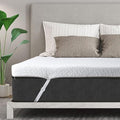 VALUXE 4 Inch Gel Memory Foam Mattress Topper Twin Size High Density Cooling Pad Pressure Relief Bed Topper (with Removable & Washable Bamboo Cover)