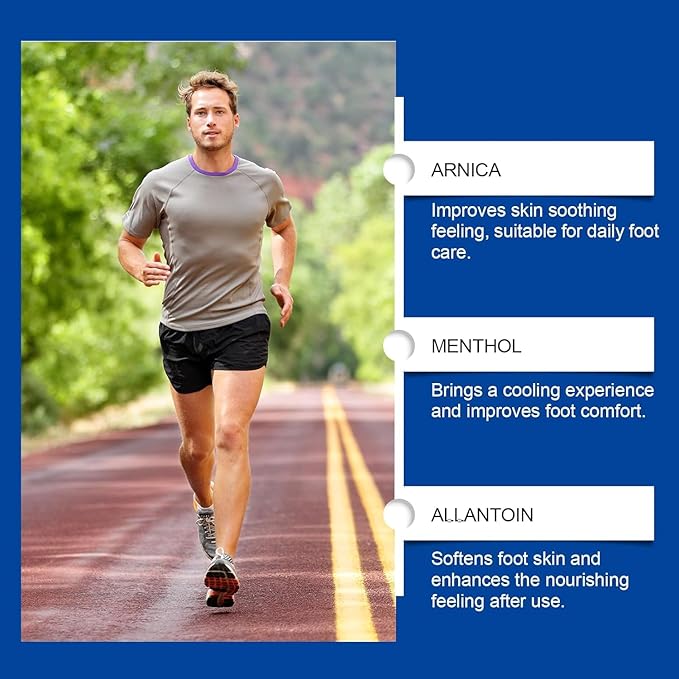 Plantar Fasciitis Cream (2.12OZ) - Spur Cream Soothes Stiffness and soreness, heel spurs & other foot discomfort , Natural Herbal Formula with Arnica & Menthol, Suitable for Sensitive Skin