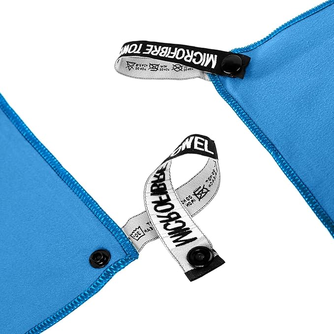 Microfiber Travel Towel, Soft Lightweight Quick Dry Towel, Super Absorbent Compact Travel & Sports & Beach Towels for Camping, Backpack, Gym, Swimming, Yoga, Hiking (M:20"×40" -Blue)
