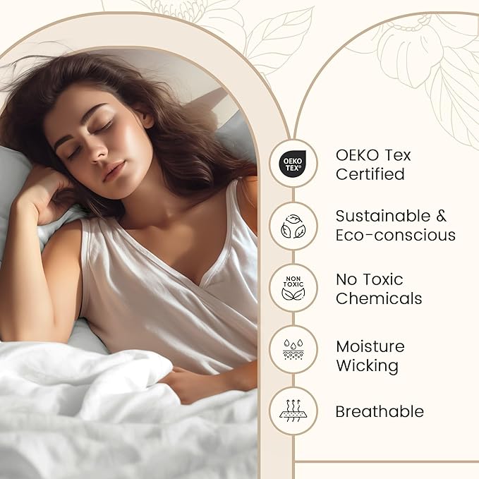 100% Cotton Bed Sheets Queen Size Bed Set, 800 Thread Count Deep Pocket Queen Sheet Set, Soft Breathable Cool Sateen Weave 4PC Egyptian Cotton Sheets, No Pill & Shrink, Machine Washable - Light Blue