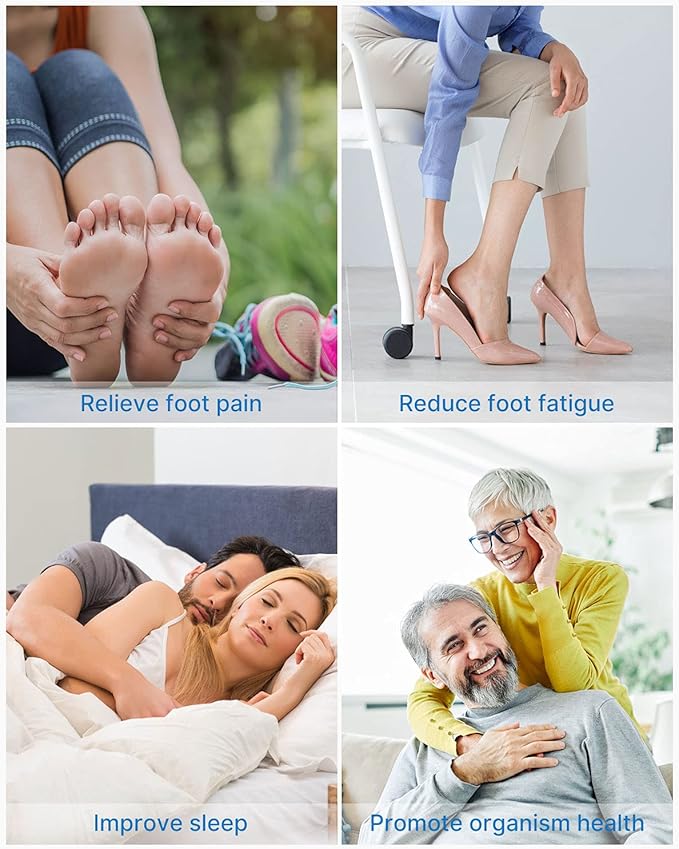 RENPHO Foot Massager Machine with Heat [2026 Upgraded], Shiatsu Foot Massager for Plantar Fasciitis, Christmas Gifts for Women, Cordless Control, Up to Size 14, WH