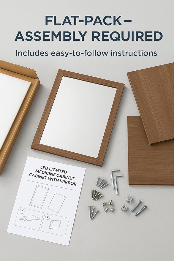 18x14 inch Bathroom Wall Cabinet, Saver Storage Cabinet, Medicine Cabinet with 1 Door and Adjustable Shelves, White（Assembly Required）