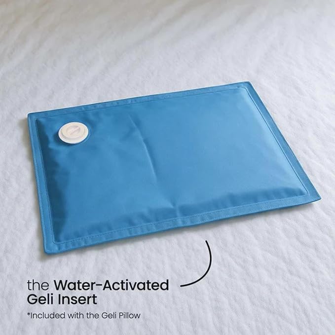 Cooling Gel Pillow for Adults - Interchangeable Gel Bead, Fiber Fill & Foam Layers - Double-Sided Chevron & Mesh Cover - Comfortable Coldest Pillow for Side, Back & Stomach Sleepers